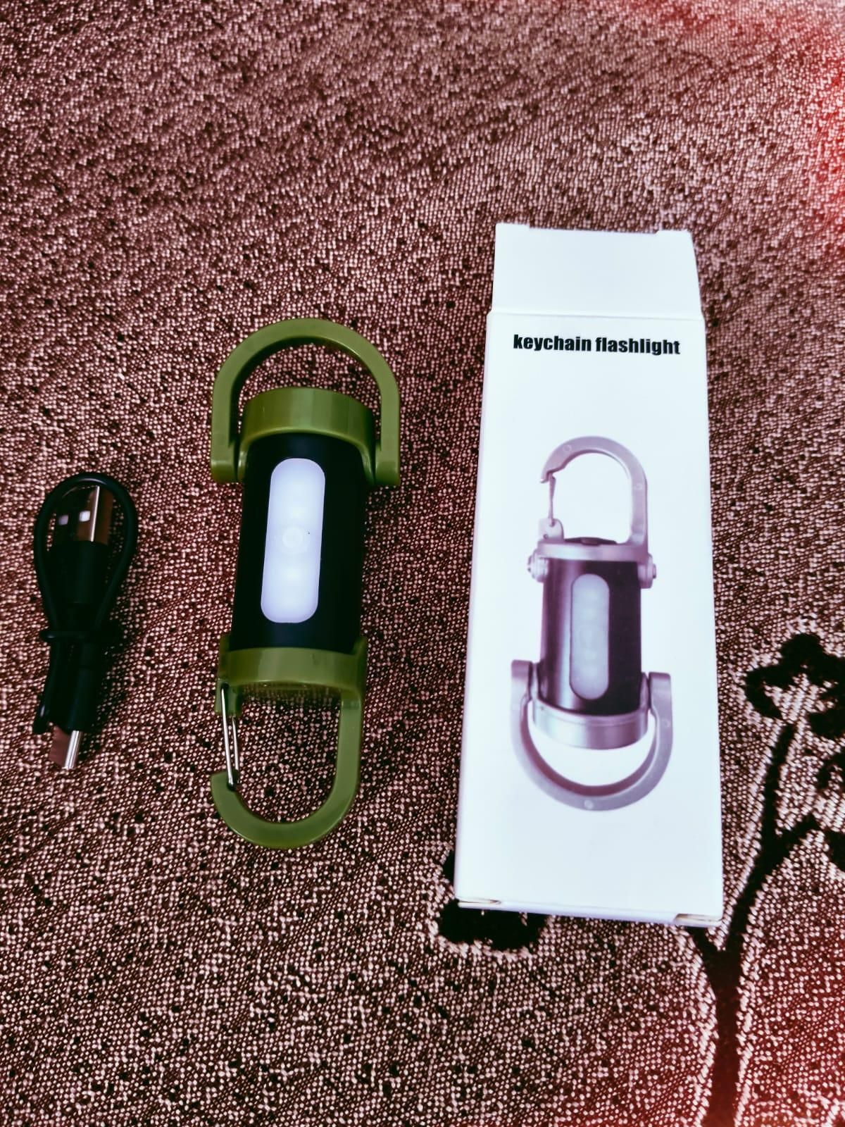 Rechargeable Keychain Flashlight – Compact EDC Mini Torch with High Lumens