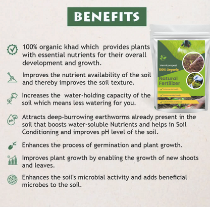 Organic Vermicompost 400gm