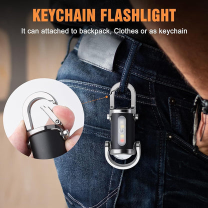Rechargeable Keychain Flashlight – Compact EDC Mini Torch with High Lumens