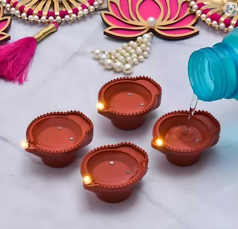 Reusable Water Sensor LED Diya 🪔 (🔥 Diwali Offer Limited Stock 🔥)
